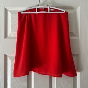 Aritzia Sunday Best Red A-Line Mini Skirt - sz 2
